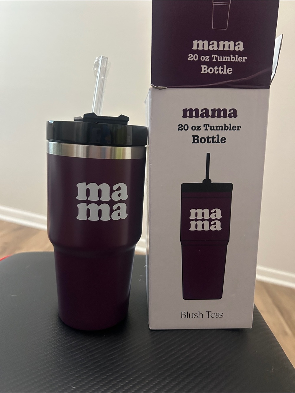 Mama 20 oz Tumbler Bottle - Plum